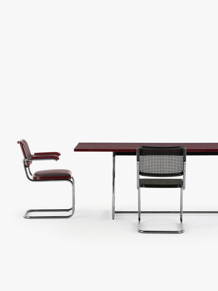 JS Thonet S1070 S64 P SERIOUS 02 Glossy Titan ruby red S32 V SER 05 black Dark Melange