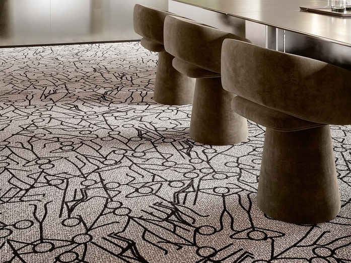 OBJECT CARPET Hospitality City Stickman 2282 Cryptive Print 4 3
