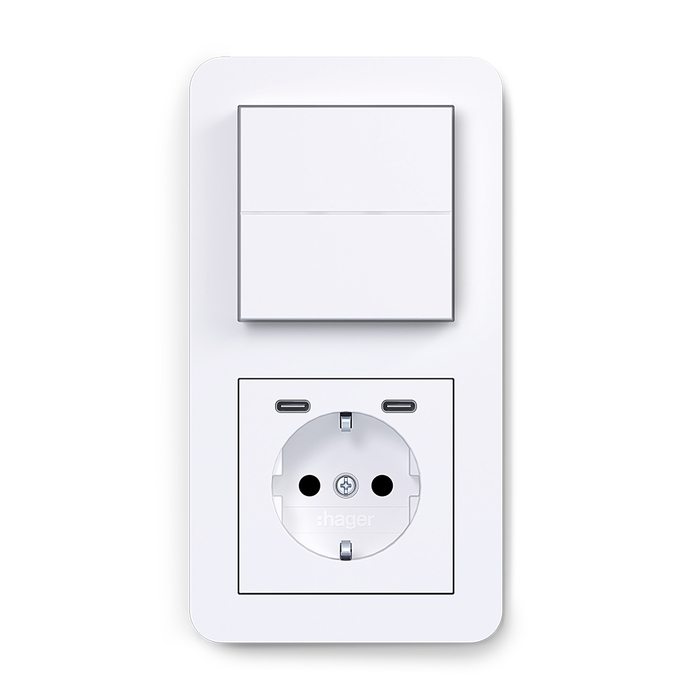 Hager product beauty pic c1 007 plastic white matt 12 2025 squ