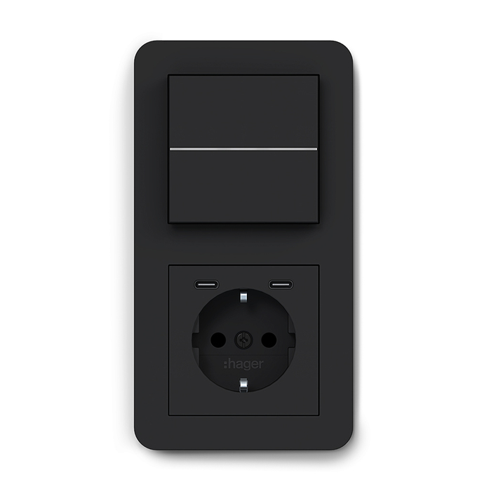 Hager product beauty pic c1 008 plastic black matt 12 2025 squ
