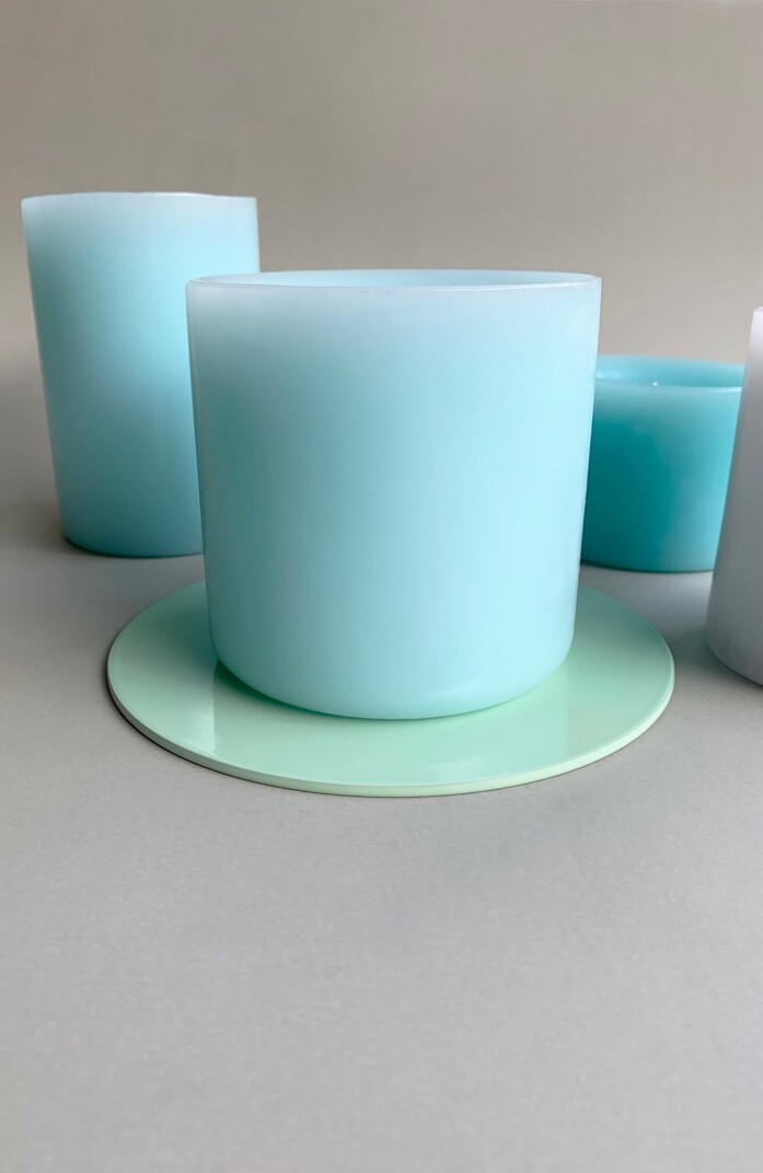 Kolor candleplate kerzenteller candleholder pillarcandle mint pastelgruen 01 portrait 1313x2020