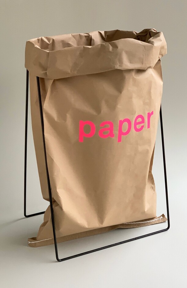 Papiersackhalter / Papiersackhalter schwarz