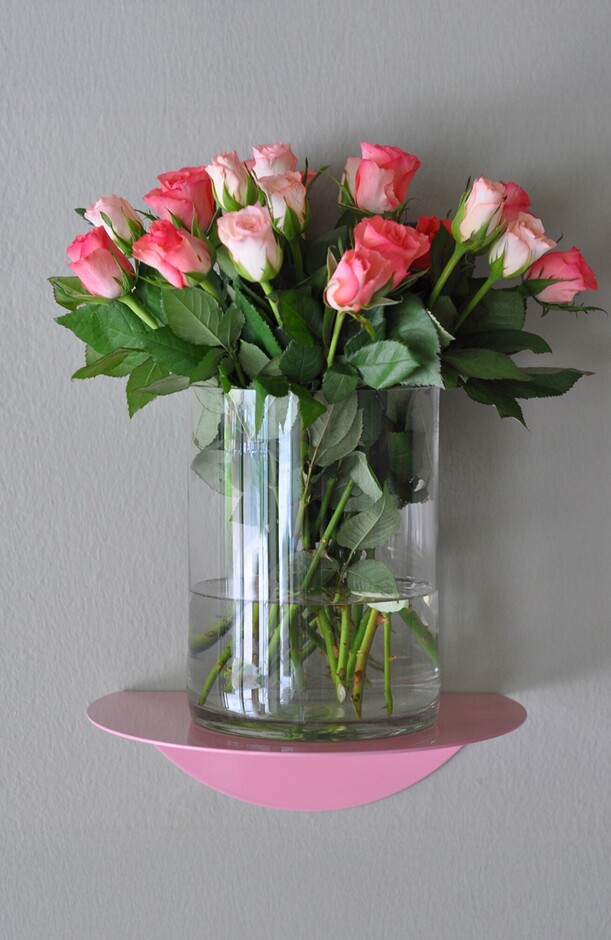 round shelf / dot shelf pink