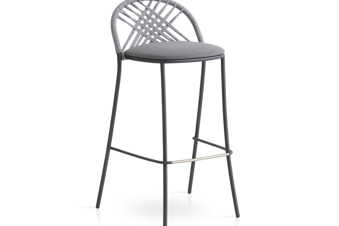 Petale hand-woven bar stool with diamond pattern C099 TA