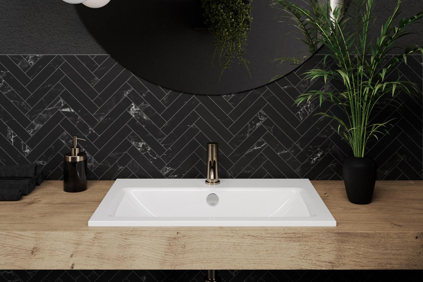 OBJECT Q built-in washbasin