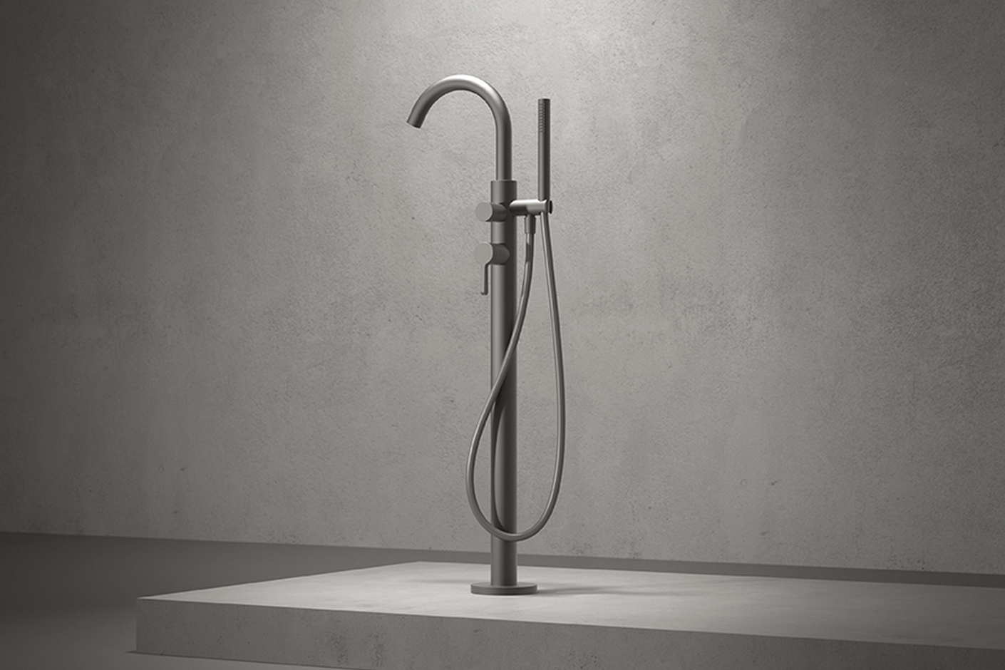 TORINO Floor-mount bathtub mixer