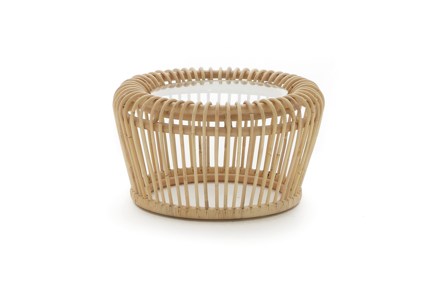 Rattan Moon Coffee Table