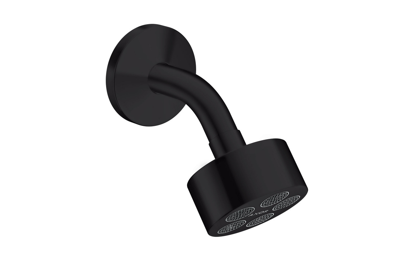 AXOR One Kopfbrause 75 1 Strahlart EcoSmart mit Brausearm Mattschwarz