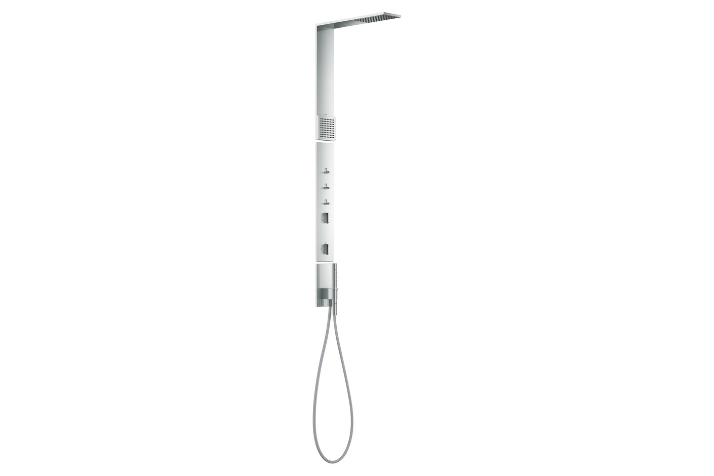 AXOR ShowerComposition Duschpaneel mit Thermostat, Kopfbrause 110/220 1 Strahlart und Schulterbrause Chrom