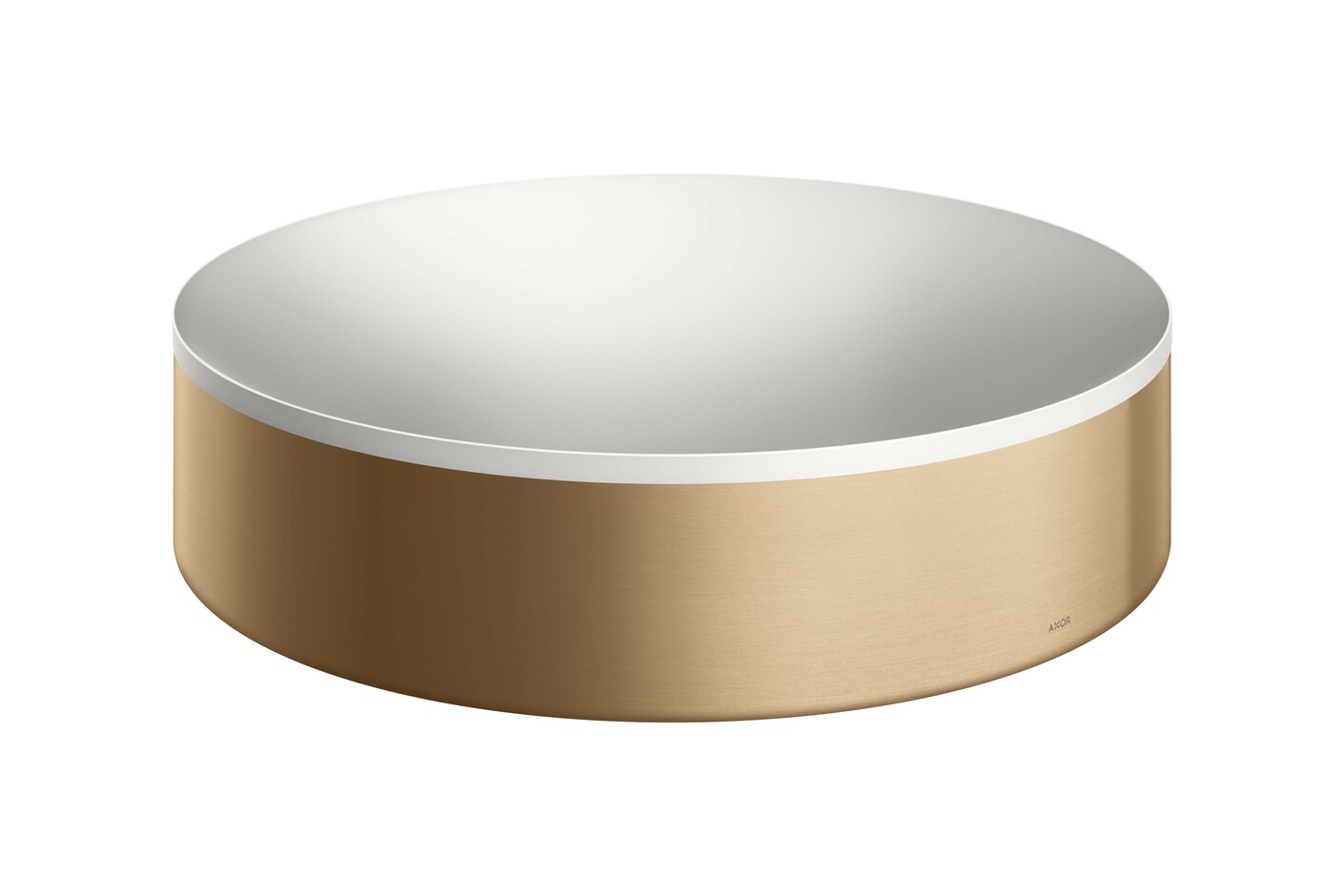 AXOR Suite Aufsatzwaschtisch 400 ohne Hahnloch und Überlauf Brushed Bronze