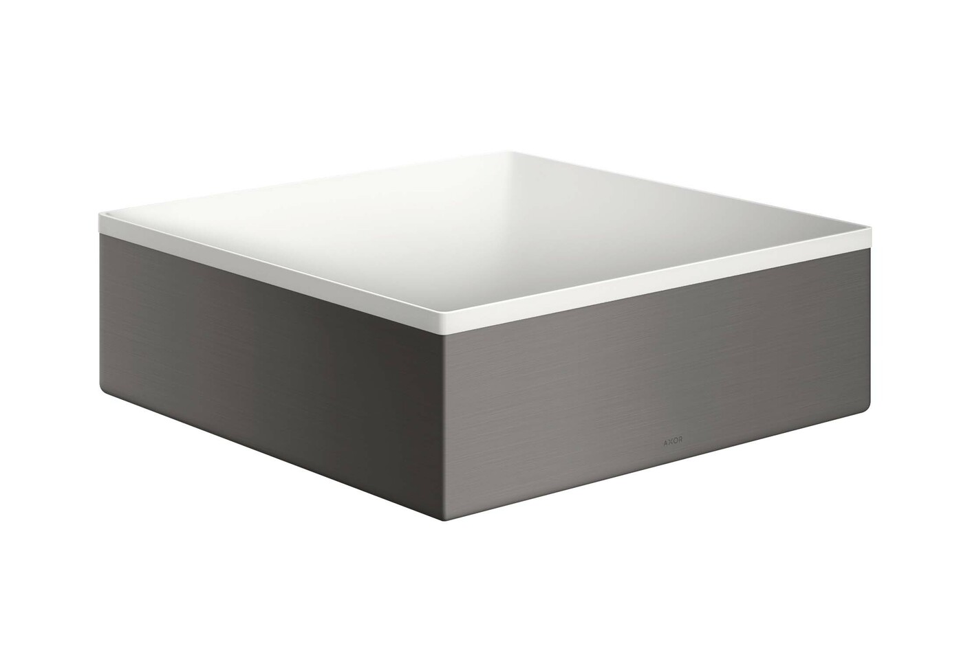 AXOR Suite Wash bowl 285/285 without tap hole and overflow Brushed Black Chrome