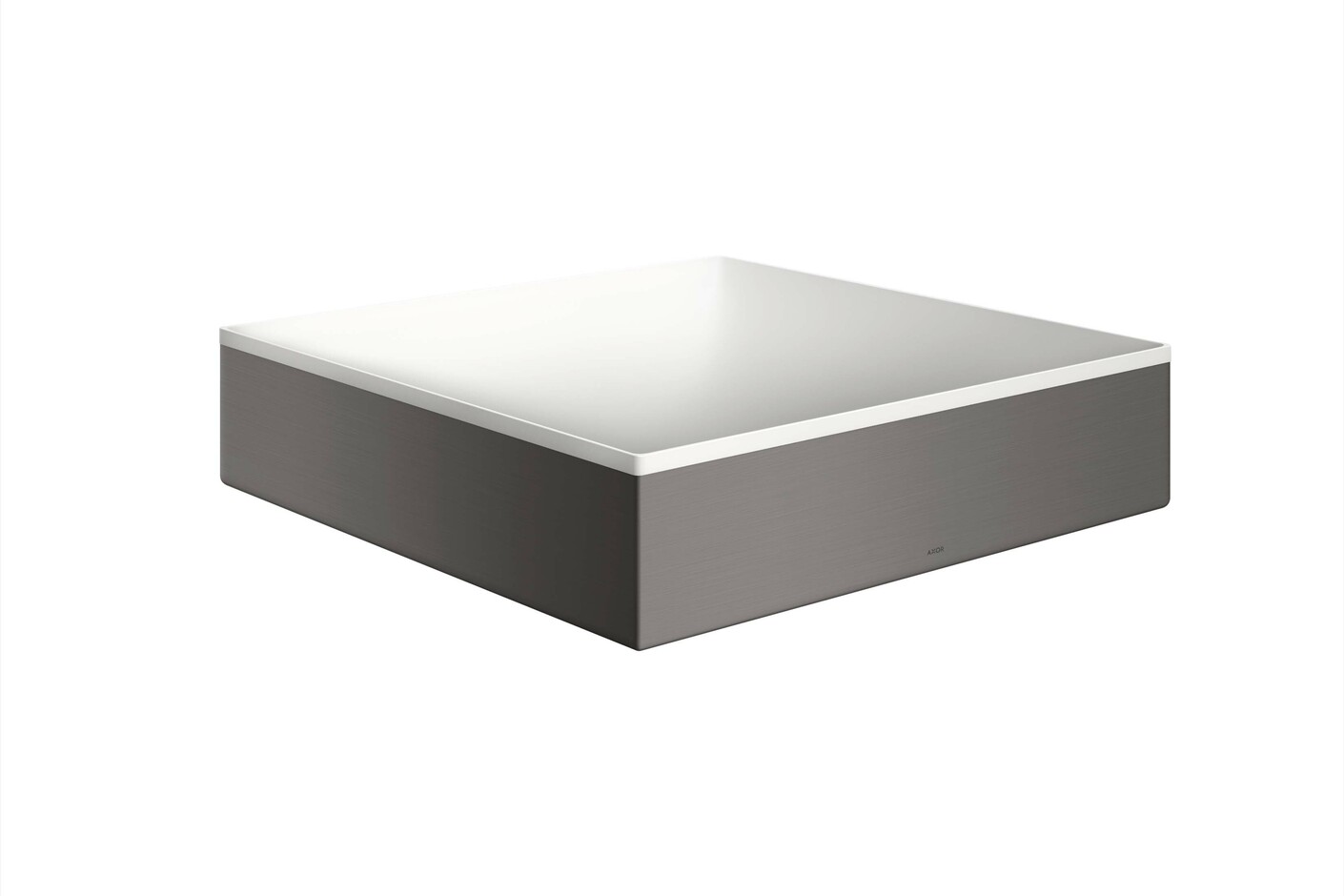 AXOR Suite Aufsatzwaschtisch 400/400 ohne Hahnloch und Überlauf Brushed Black Chrome