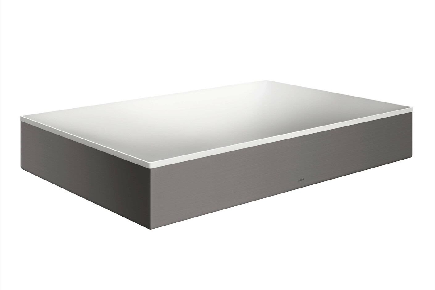 AXOR Suite Wash bowl 600/400 without tap hole and overflow Brushed Black Chrome