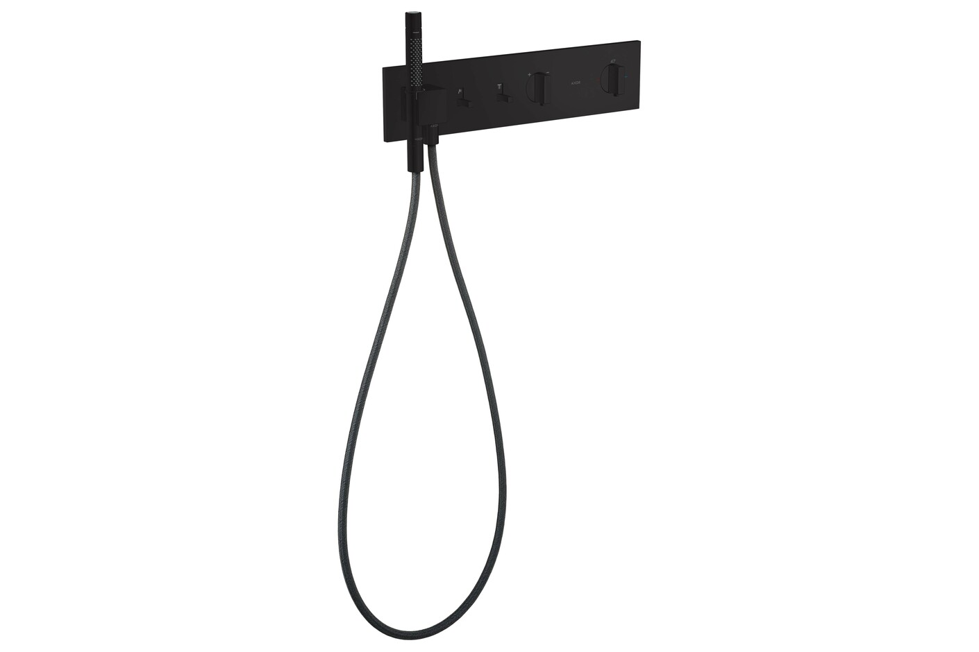 AXOR ShowerComposition Thermostatmodul 470/110 Unterputz für 2 Verbraucher Mattschwarz