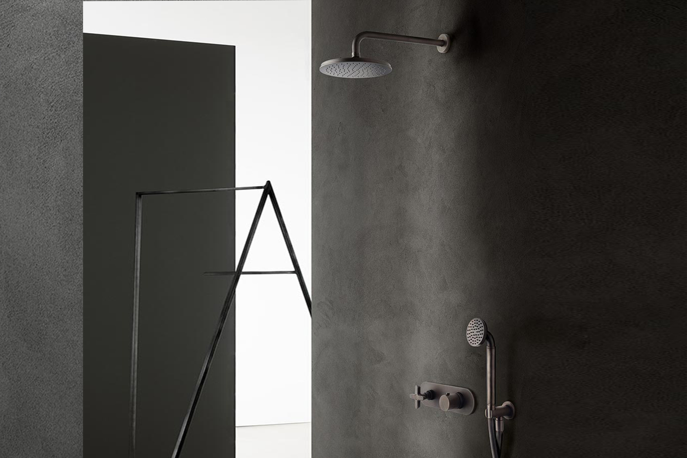 Icona Classic 3/4 UP-Thermostatbrausemischer - Brausearm - Regenkopfbrause