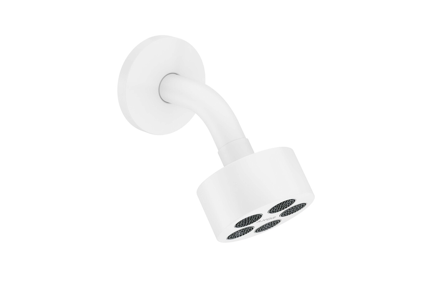 AXOR One Kopfbrause 75 1jet EcoSmart mit Brausearm | Mattweiß