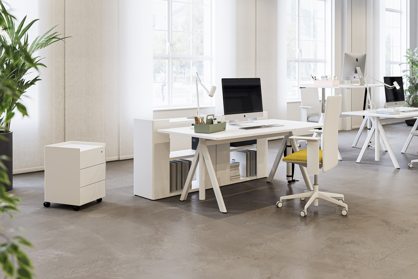 Slide Height-adjustable desk