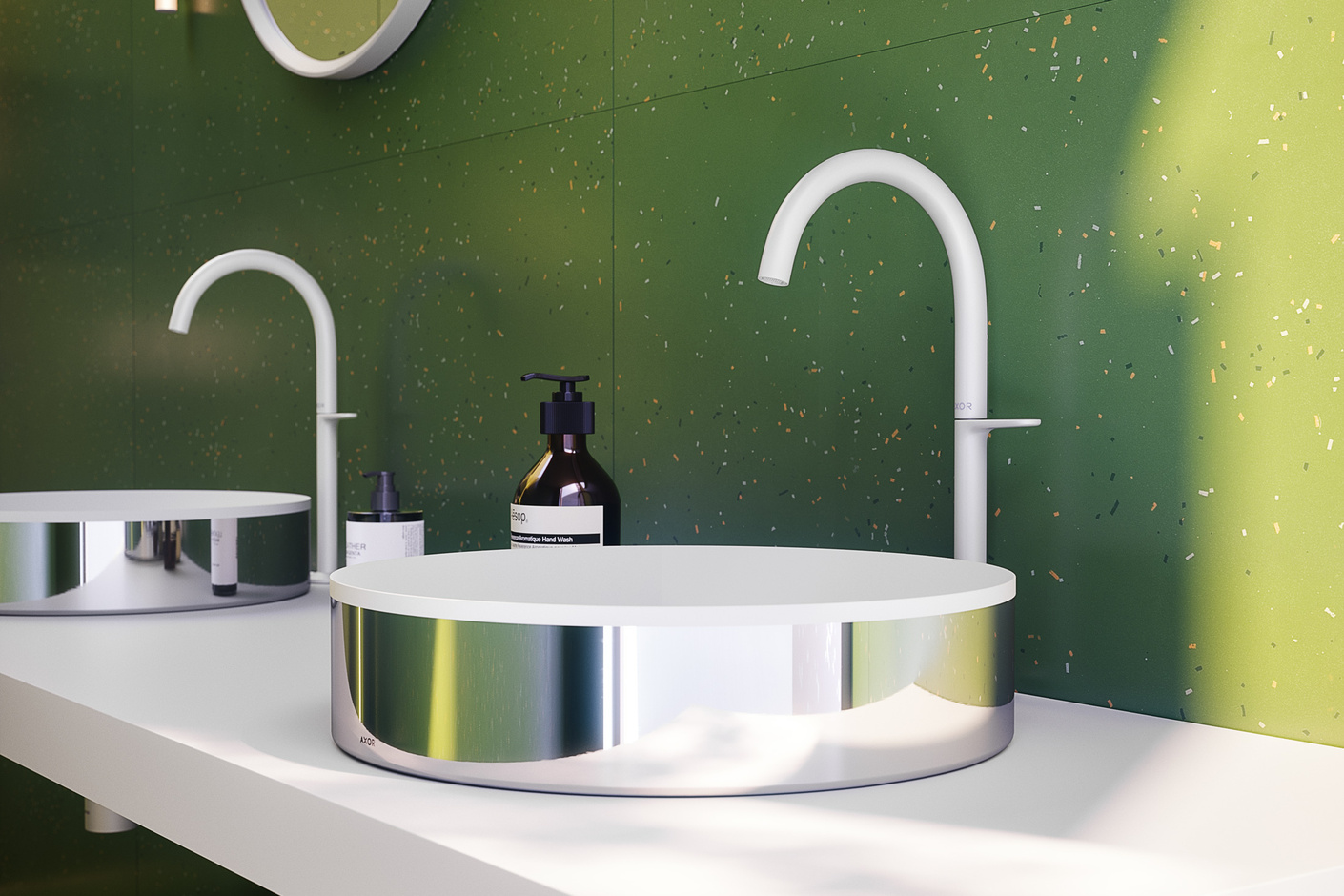 AXOR ONE BASIN MIXER SELECT 260 FOR WASH BOWLS | MATT WHITE