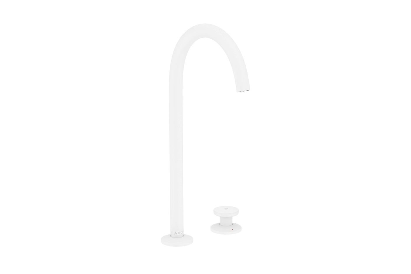 AXOR One 2-hole basin mixer Select 260 with push-open waste set | matt white