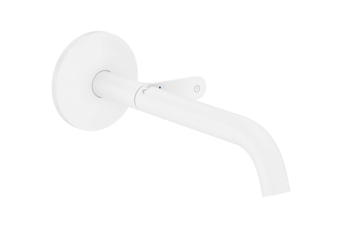 AXOR One Waschtischmischer Unterputz für Wandmontage Select mit Auslauf 220 mm | Mattweiß