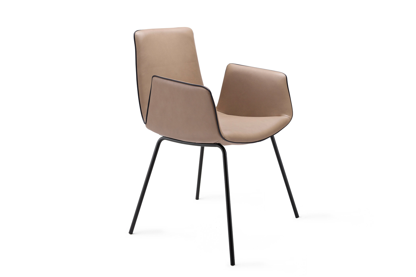 Amelie armchair with steele frame