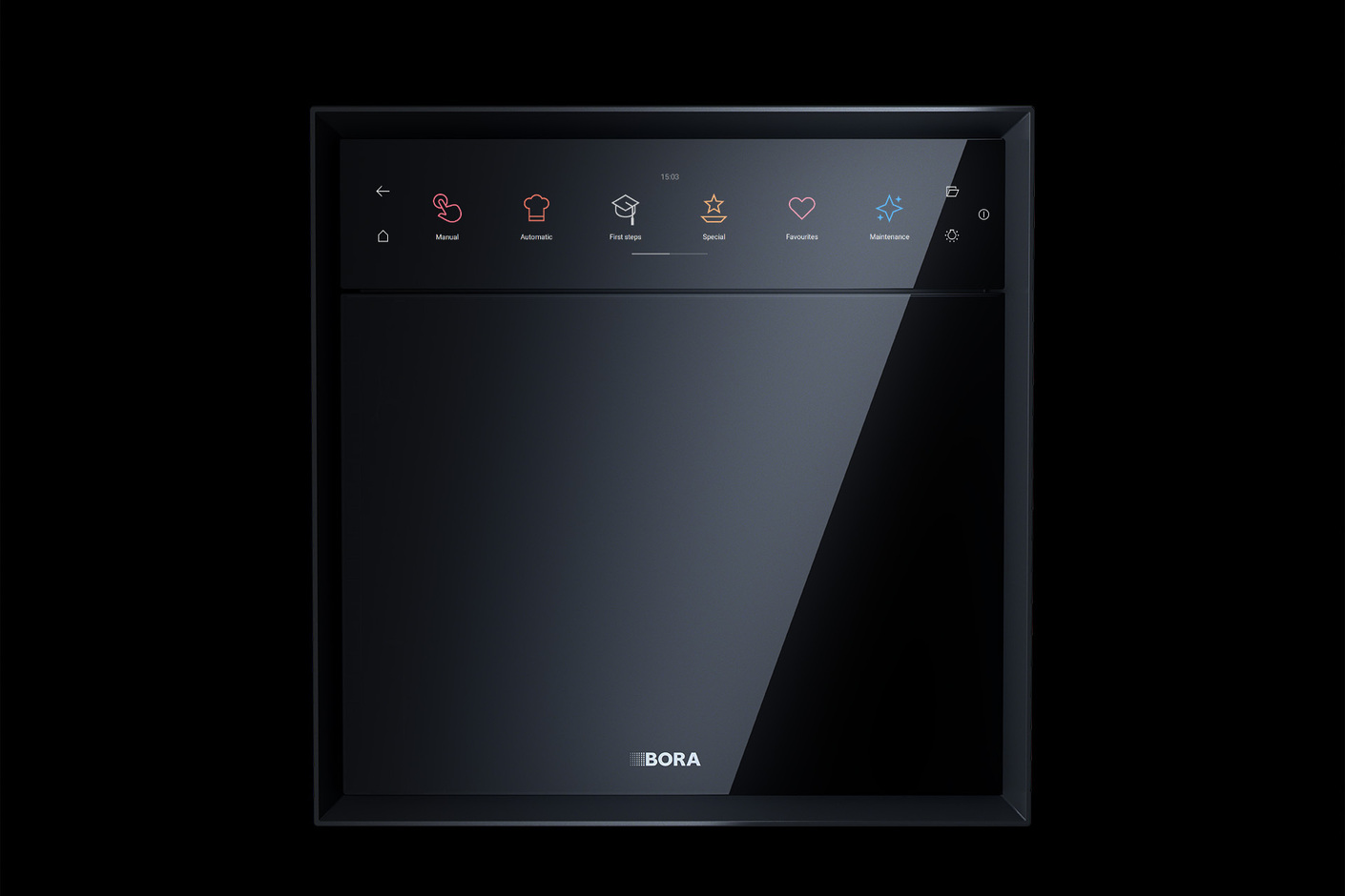 BORA XBO Front Homescreen EN