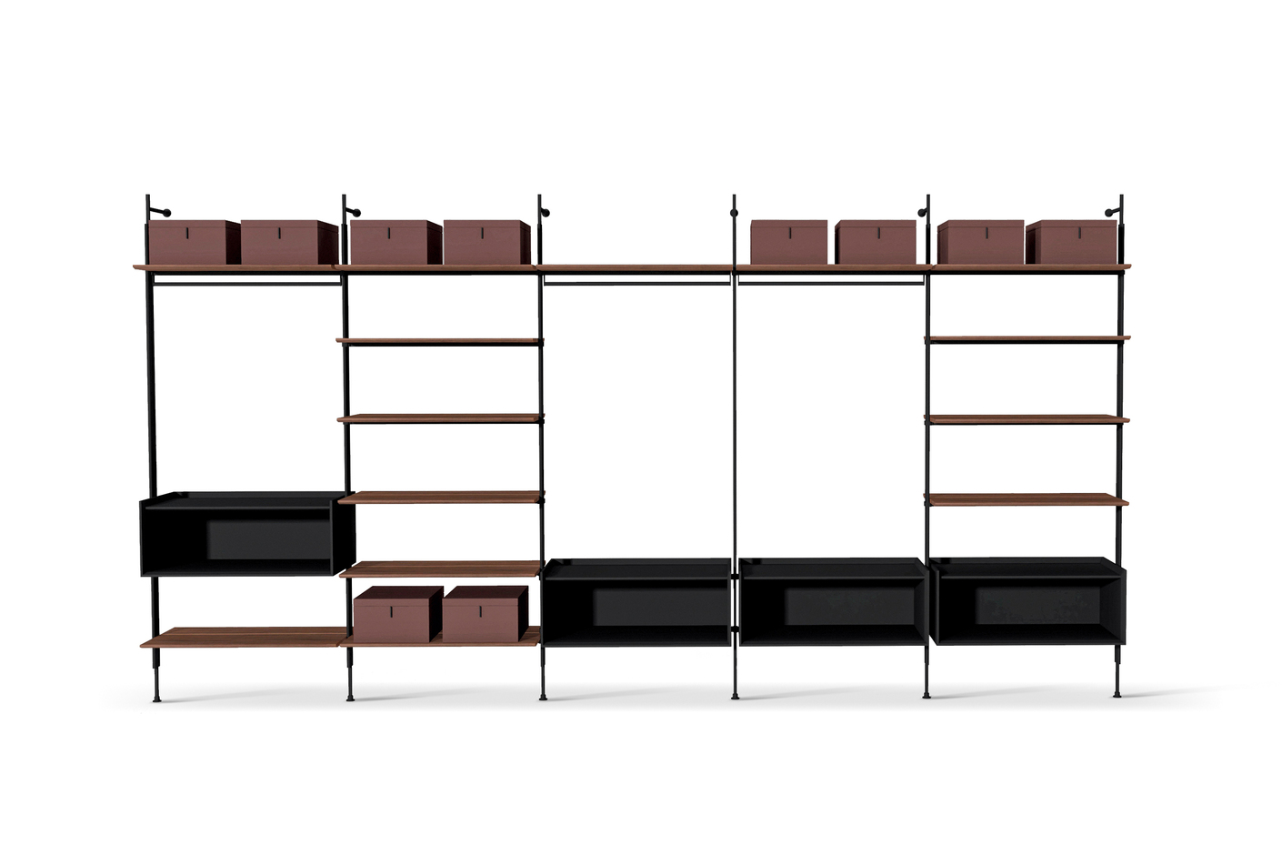 Roll walk-in closet