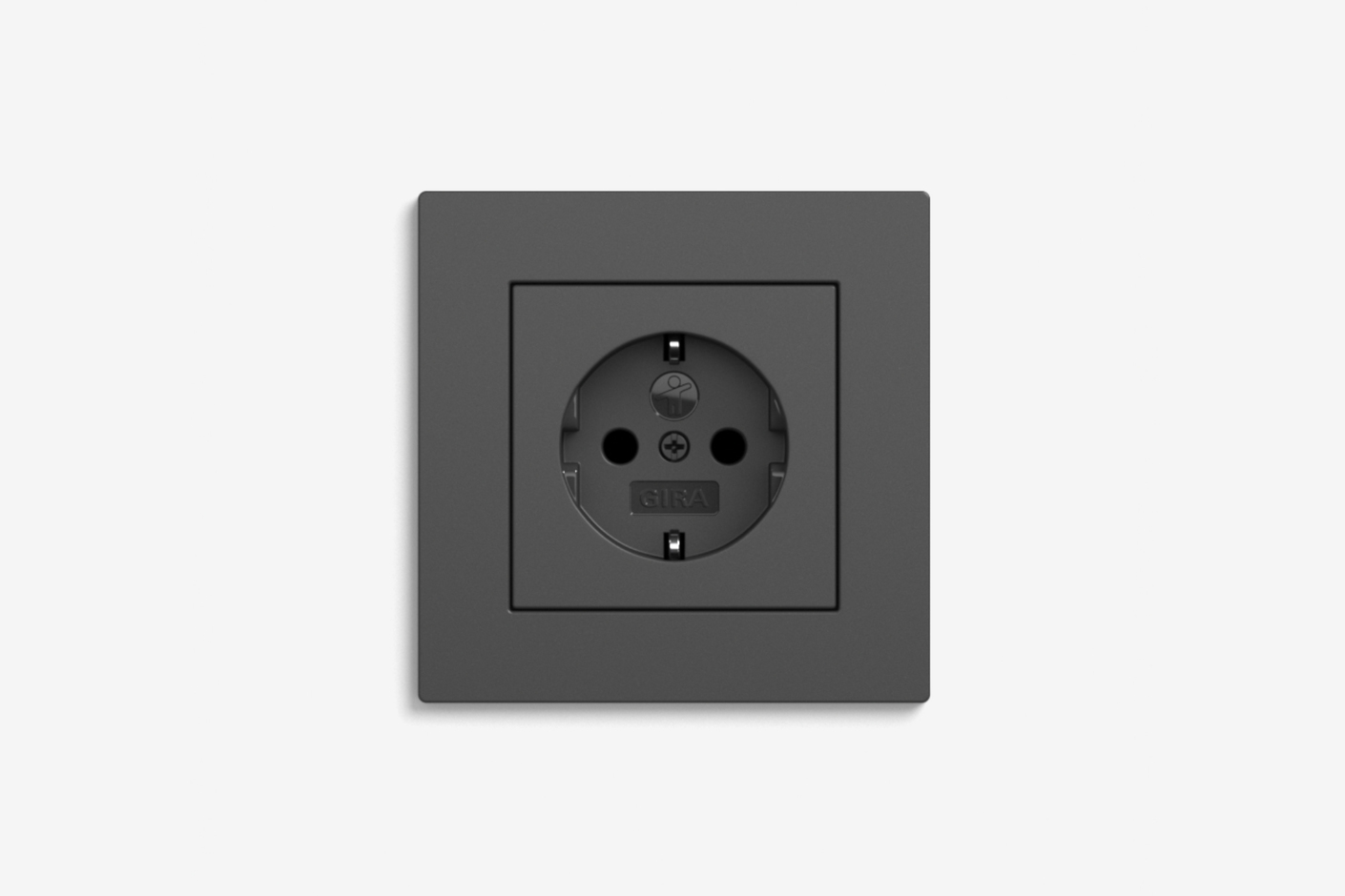 E2 anthracite flat installation