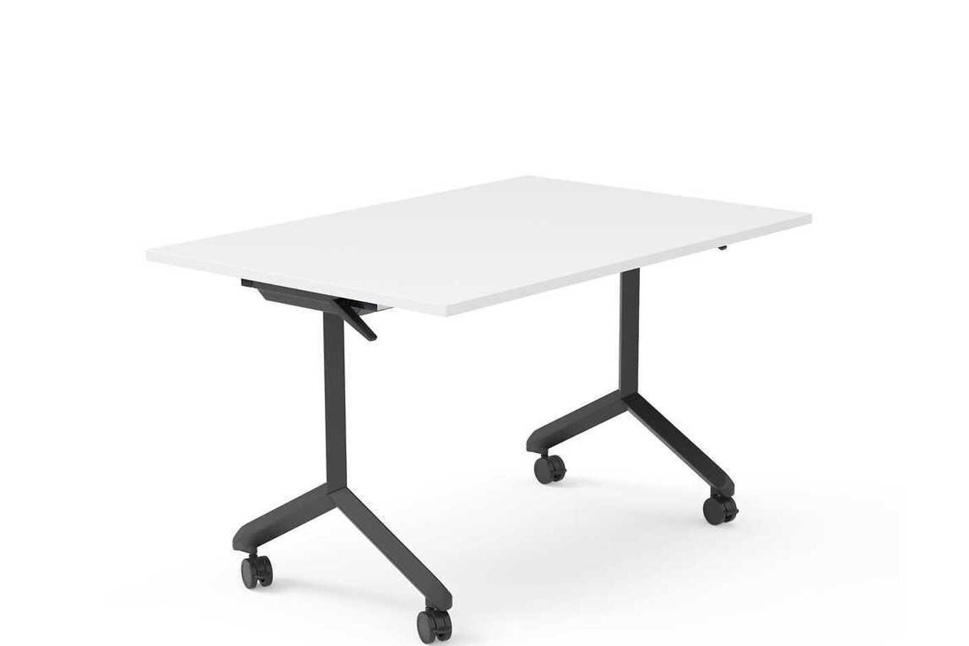 Eddy folding table with lockable castors
