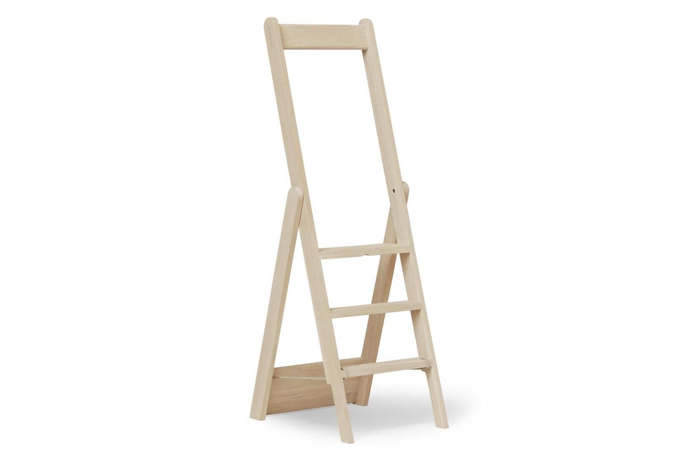 Form and Refine Step by Step Ladder white oak perspective