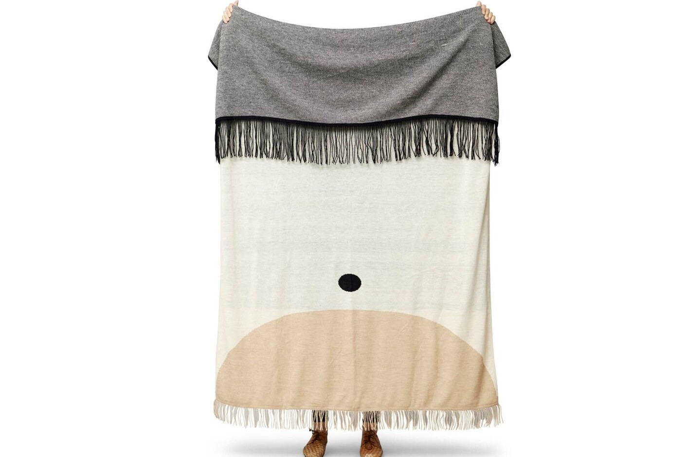 Form and Refine aymara plaid pattern cream standing