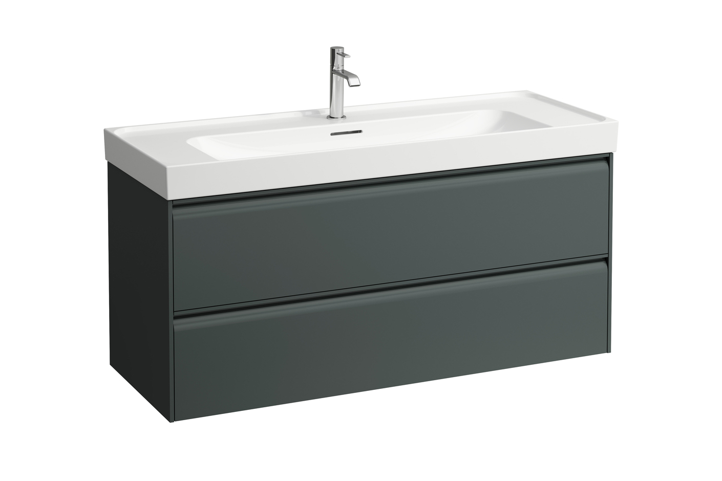 Meda Waschtischunterbau 1200, 2 Schubladen, passend zu Waschtisch 814111