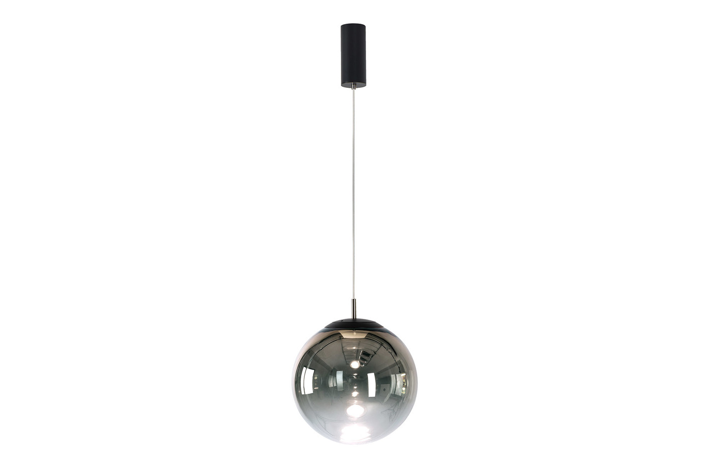 glaskugelleuchte ku3 LED gradient chrome