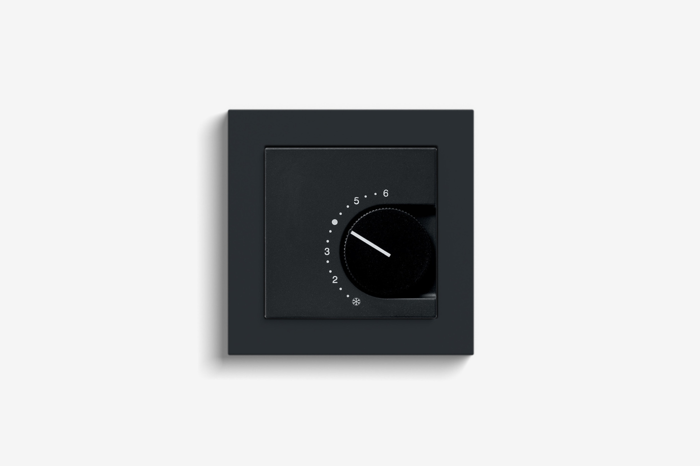 Room temperature controller black matt (including E2)
