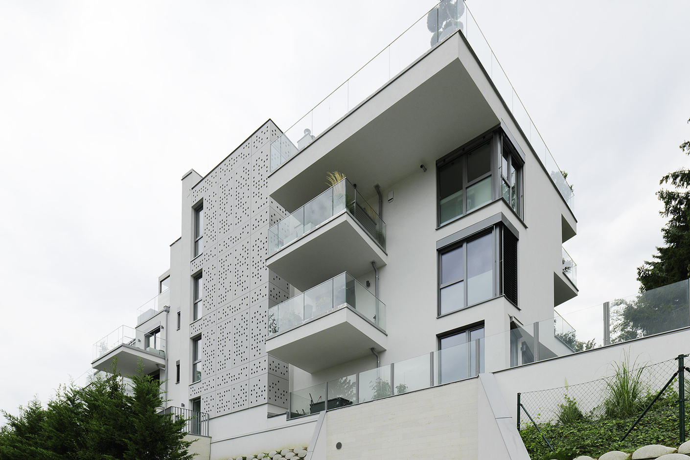 concrete skin, Residential Building Scheimpfluggasse