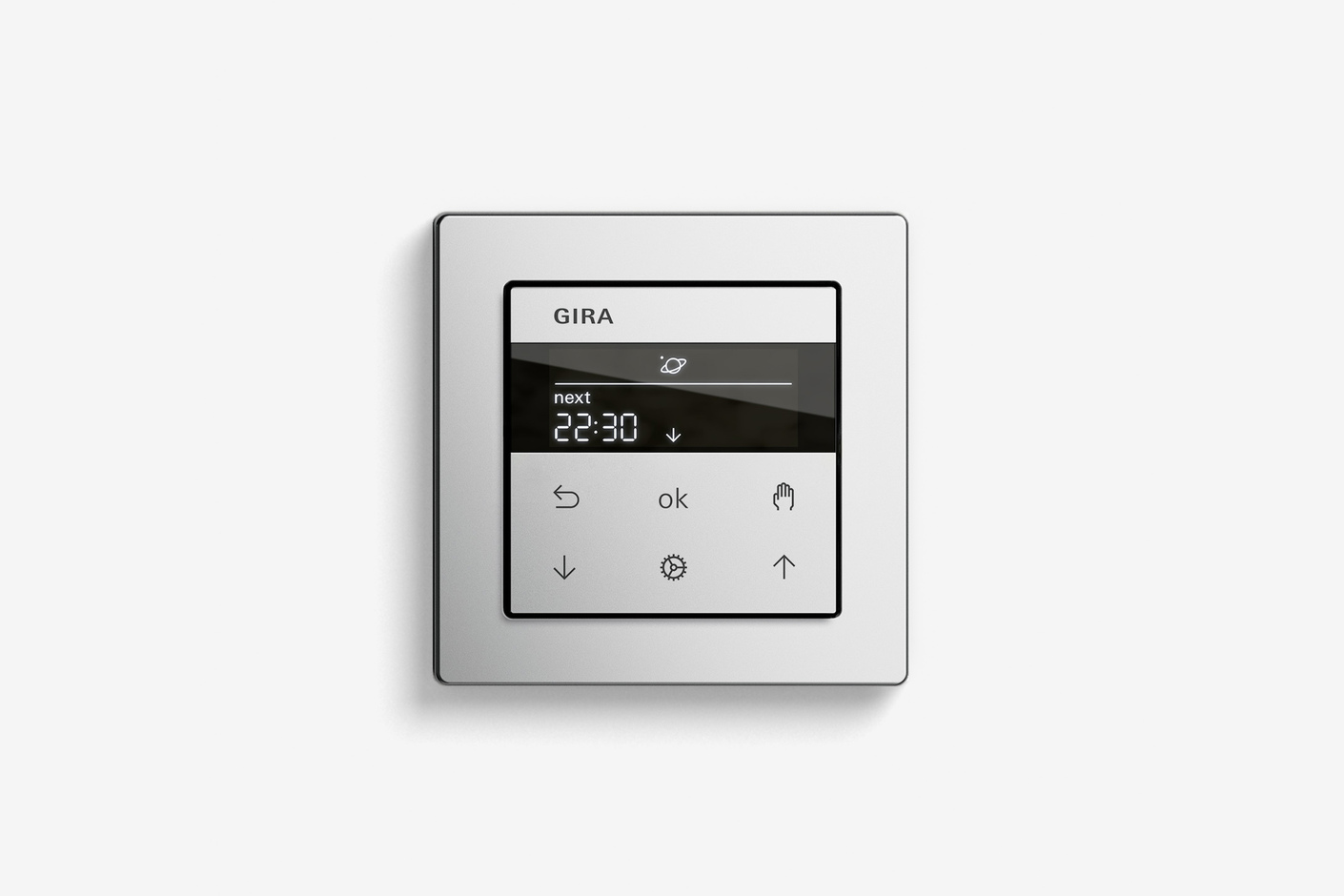 System 3000 Display blind timer, Stainless steel varnished (including E2)