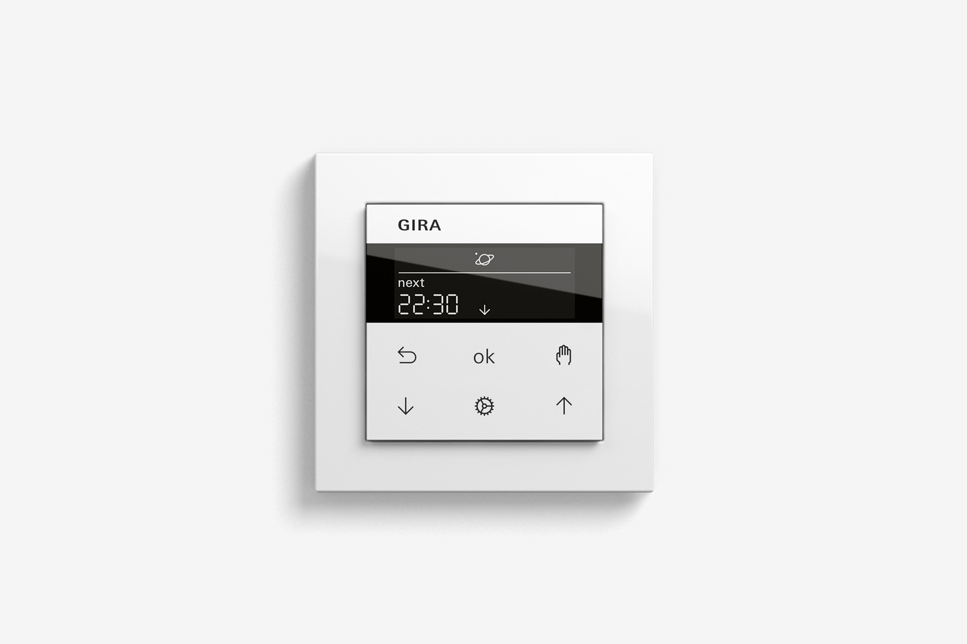System 3000 Display blind timer, Pure white glossy (including E2)