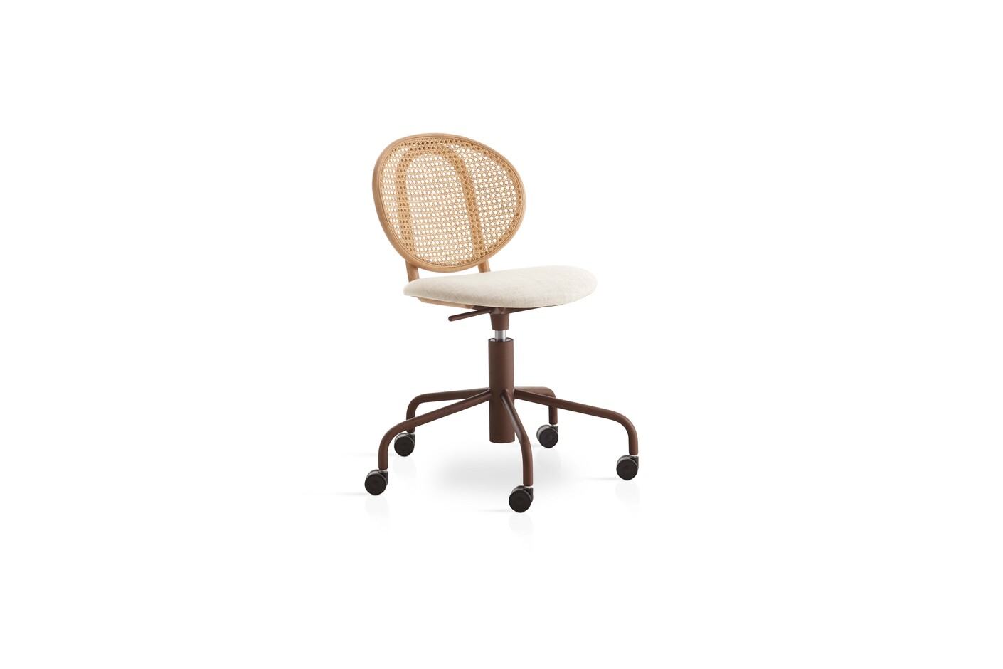 Swivel dining chair with 5 casters T001 SF
