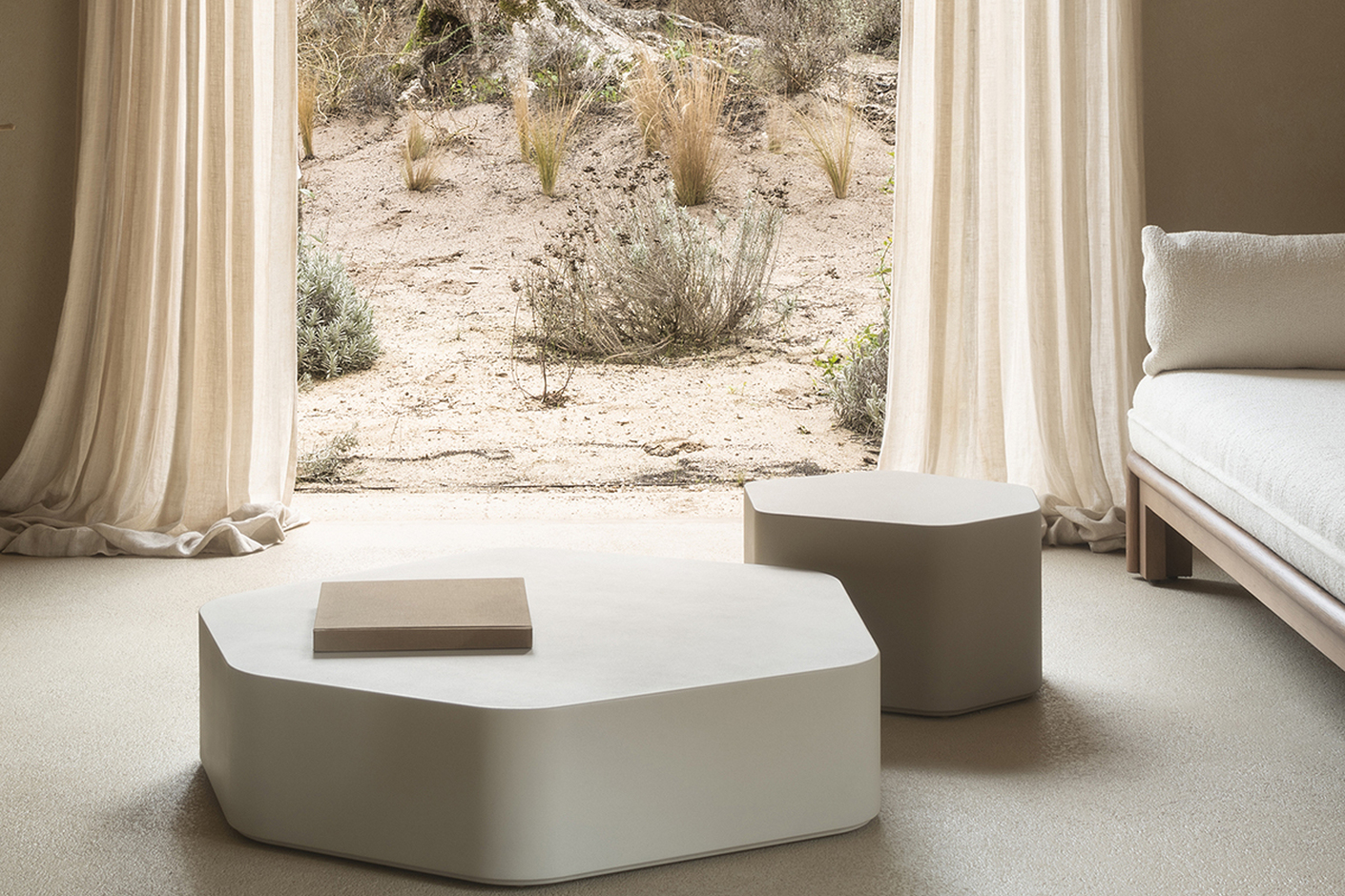 Talo indoor hexagonal coffee table T709