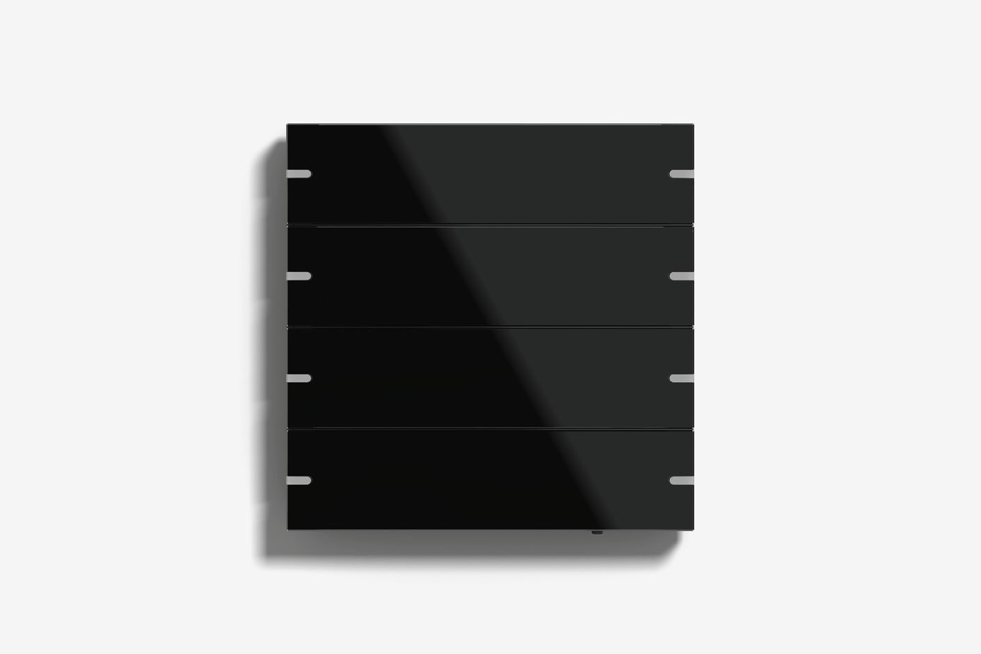 Pushbutton sensor 4 black glass