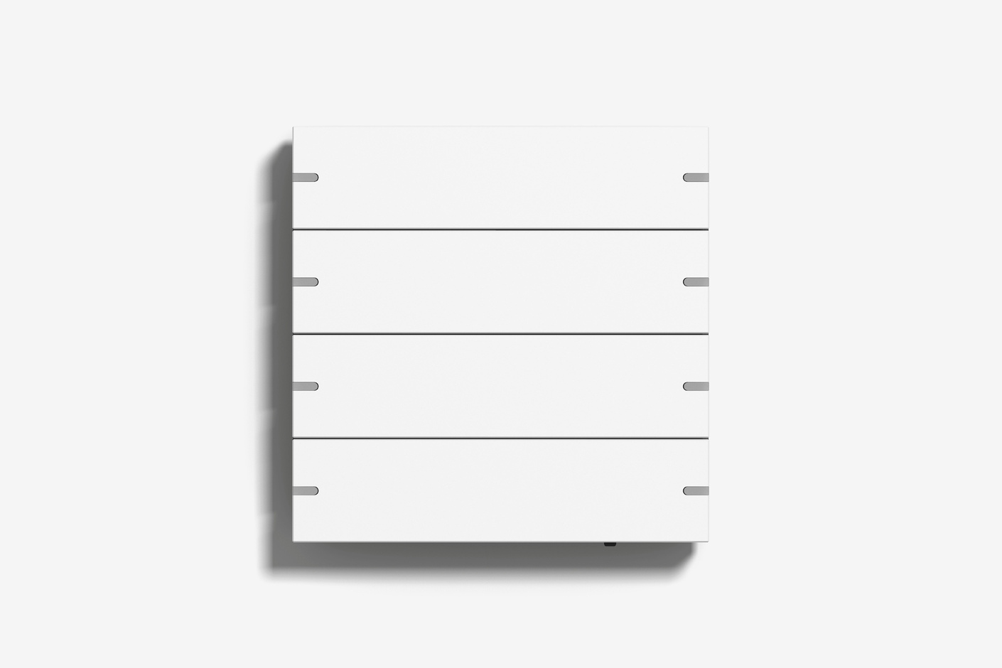 Pushbutton sensor 4 pure white matt (varnished)