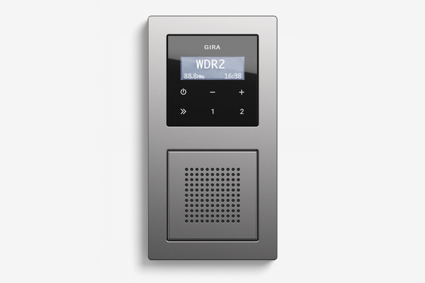 Gira Unterputz Radio mit einem Lautsprecher, Edelstahl (mit E2)