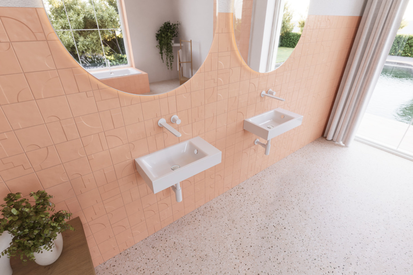 PURO wall-hung handbasin