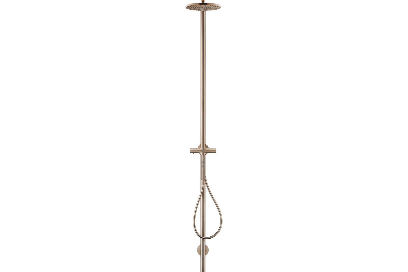 AXOR Starck Nature shower column | Brushed Bronze