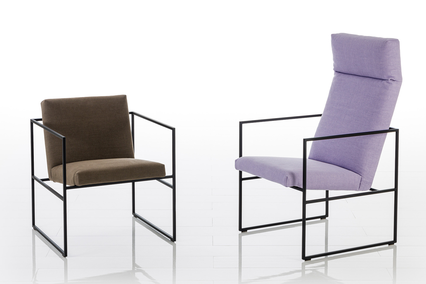 Grace metal high armchair