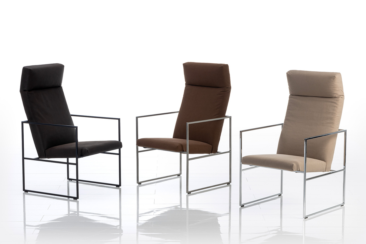 Grace metal high armchair