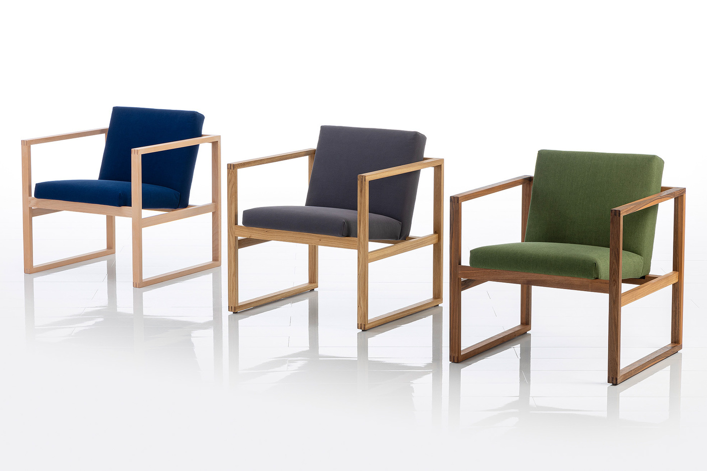 Grace wood low armchair