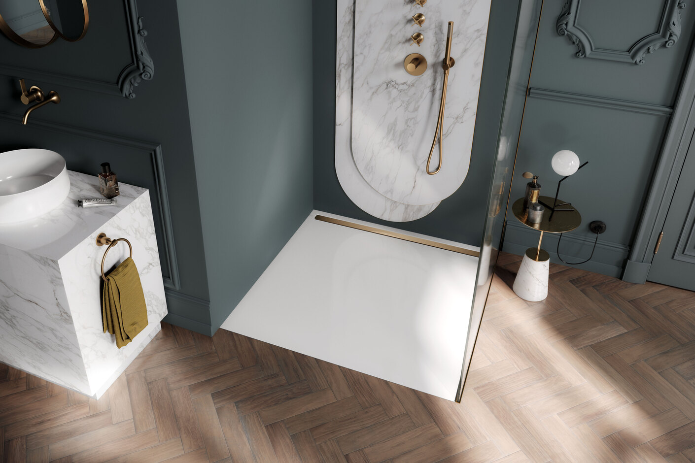 Shower surfaces