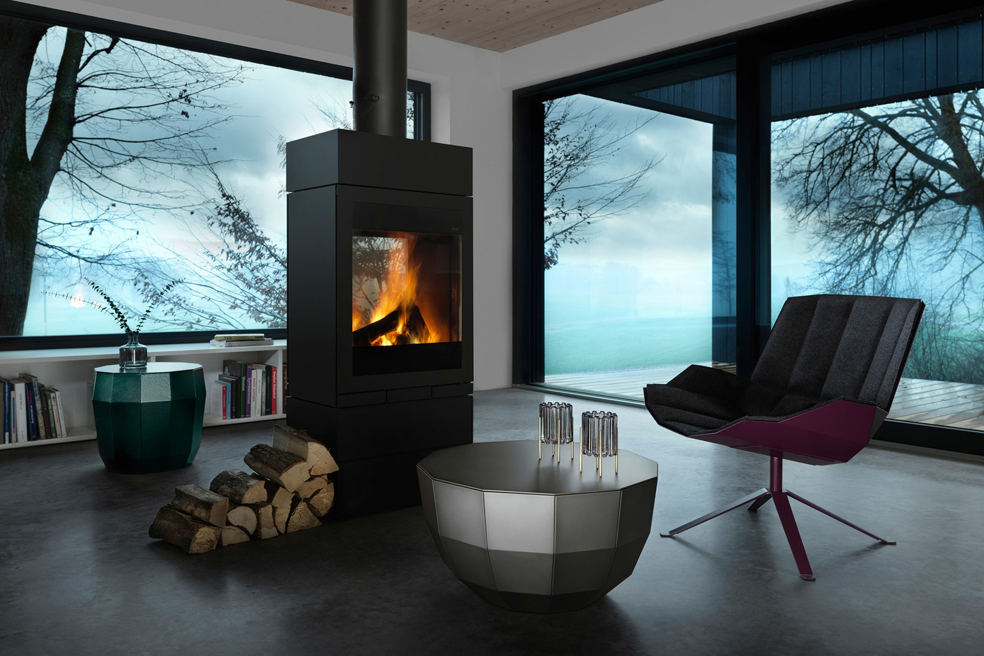 Mueller Martini Chair Filz MO 08 Tisch