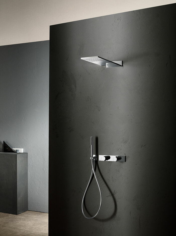 Milano Rain showerhead - 3/4 built-in thermostatic shower mixer - Shower set